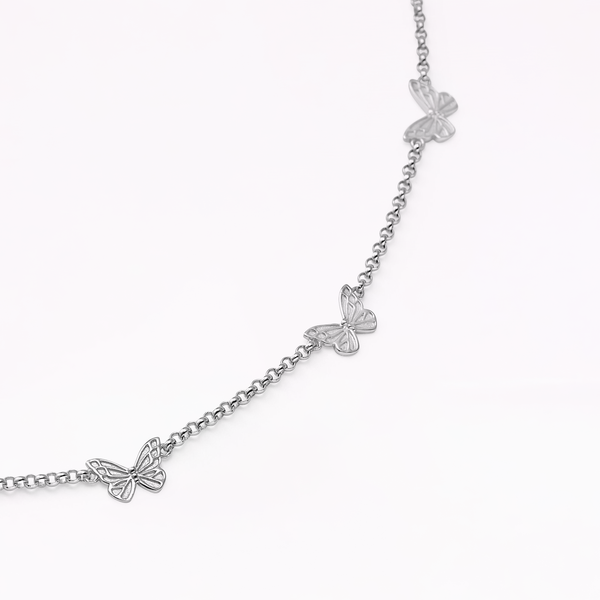 Sophia Webster Mariposa Silver Multi Necklace Silver