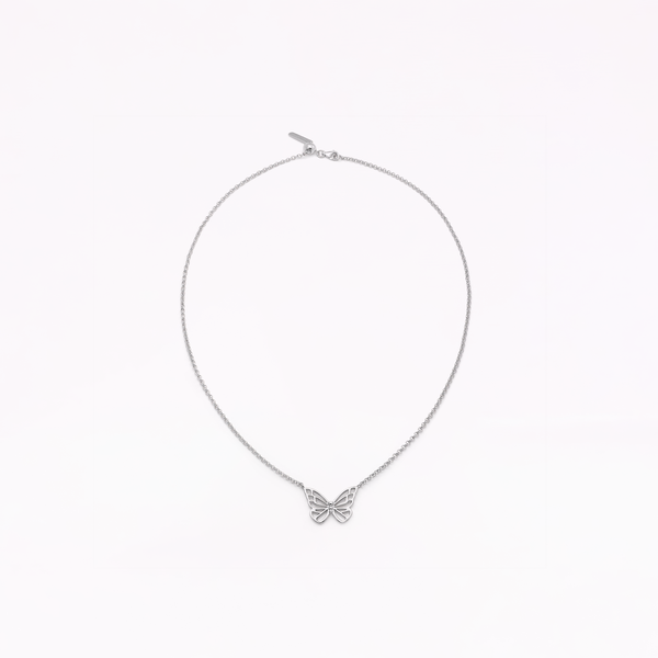 Sophia Webster Mariposa Silver Pendant Necklace Silver