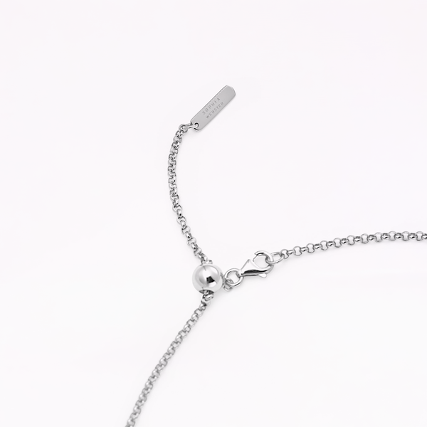 Sophia Webster Mariposa Silver Pendant Necklace Silver