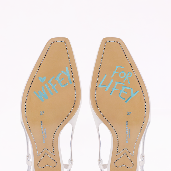 Sophia Webster Natalia Crystal Mid Slingback Pump Ivory