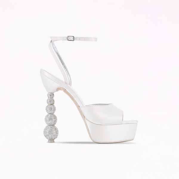 sophia webster Natalia Crystal Platform Sandal Ivory