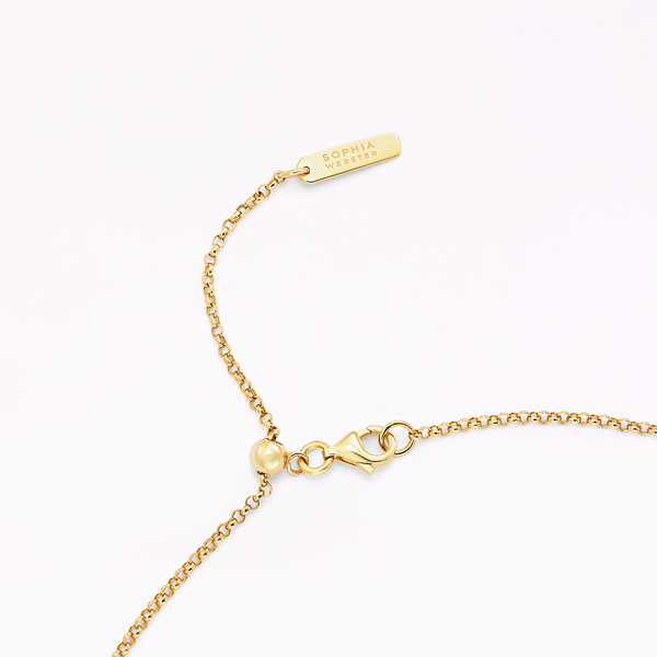 Sophia Webster Papillon 18K Gold Citrine Pendant Necklace Gold