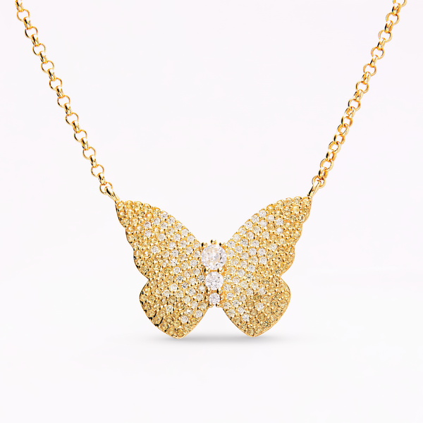 sophia webster Papillon 18K Gold Citrine Pendant Necklace Gold