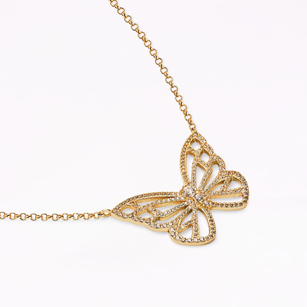 Sophia Webster Papillon 18K Gold Classic Pendant Necklace Gold