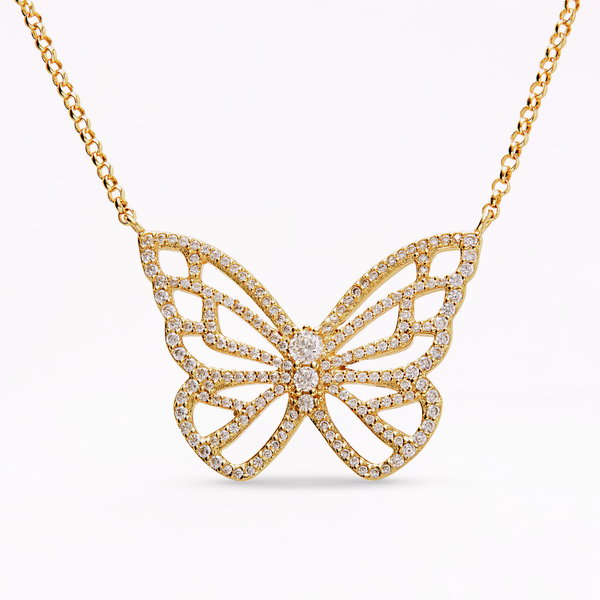 sophia webster Papillon 18K Gold Classic Pendant Necklace Gold
