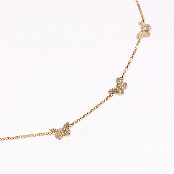 Sophia Webster Papillon 18K Gold Multi Necklace Gold