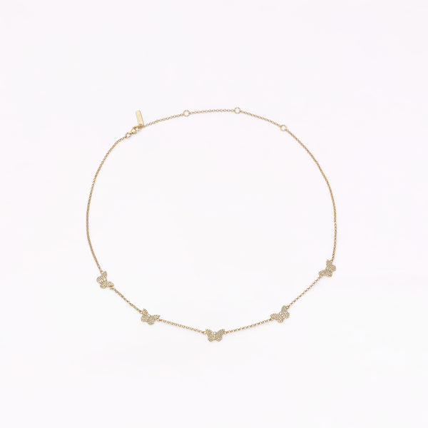 sophia webster Papillon 18K Gold Multi Necklace Gold