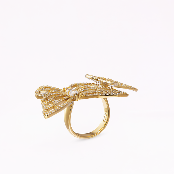 Sophia Webster Papillon 18K Gold Statement Ring Gold