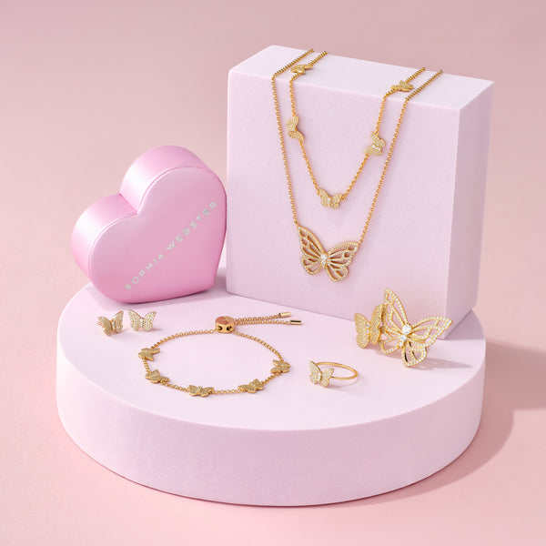 Sophia Webster Papillon 18K Gold Statement Ring Gold