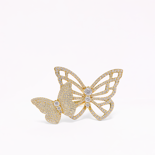 sophia webster Papillon 18K Gold Statement Ring Gold