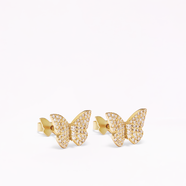Sophia Webster Papillon 18K Gold Stud Earrings Gold
