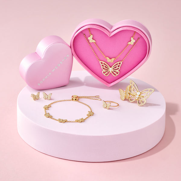 Sophia Webster Papillon 18K Gold Stud Earrings Gold