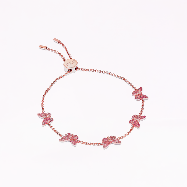 sophia webster Papillon 18K Rose Gold Cerise Bracelet Rose Gold