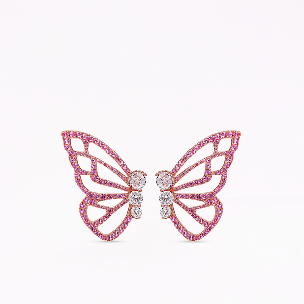 sophia webster Papillon 18K Rose Gold Statement Earrings Rose Gold