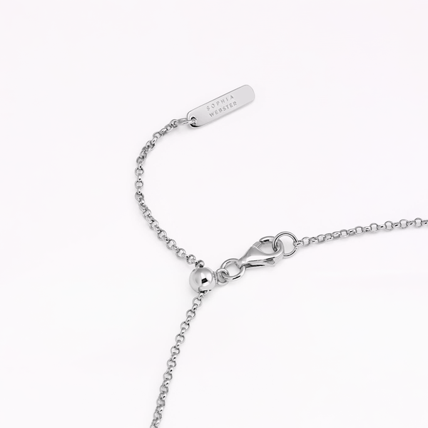 Sophia Webster Papillon Silver Classic Pendant Necklace Silver