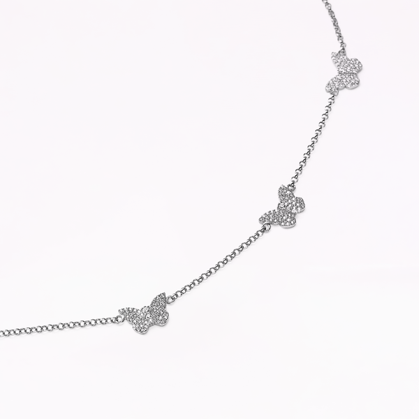 Sophia Webster Papillon Silver Multi Necklace Silver