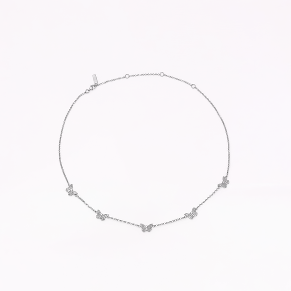 sophia webster Papillon Silver Multi Necklace Silver