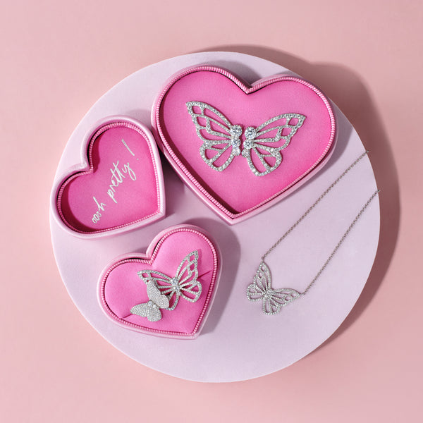 Sophia Webster Papillon Silver Statement Earrings Silver