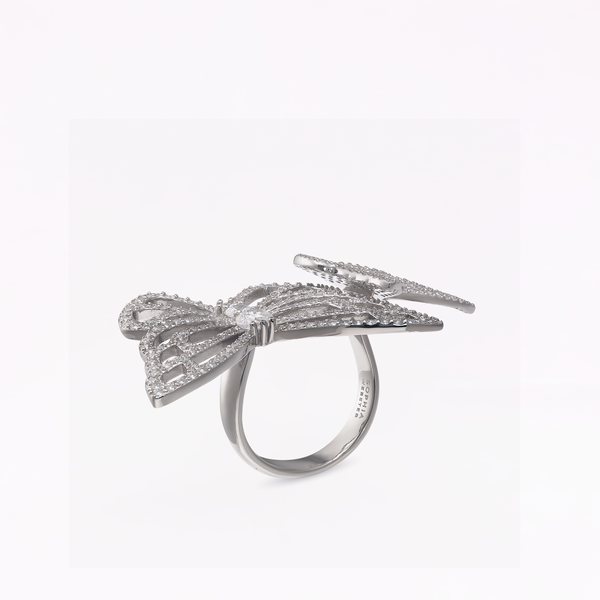 Sophia Webster Papillon Silver Statement Ring Silver