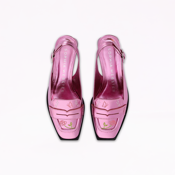 Sophia Webster Shelby Slingback Loafer Ice Lavender