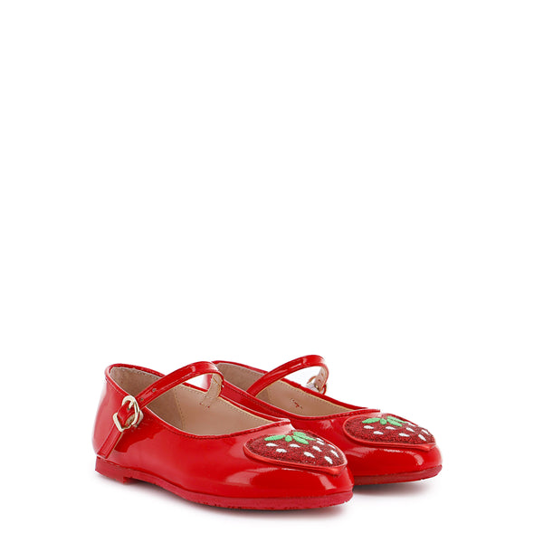 Sophia Webster Amora Flat Red