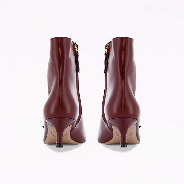 Sophia Webster Blair Low Ankle Boot Dark Cherry