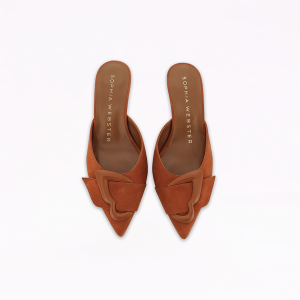 Sophia Webster Blair Low Mule Cinnamon