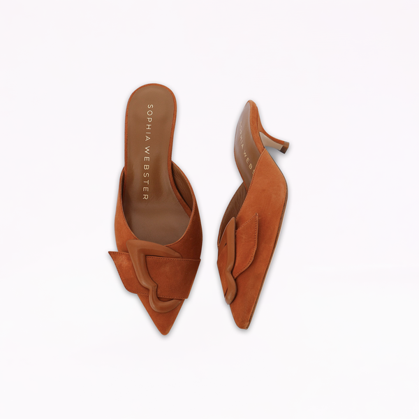 sophia webster Blair Low Mule Cinnamon