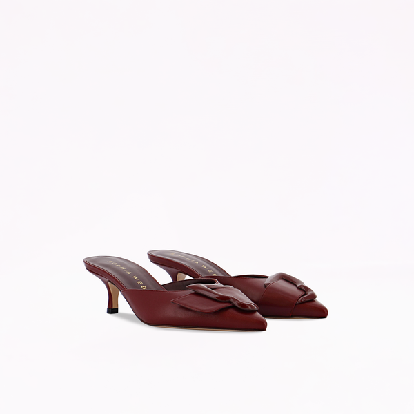 Sophia Webster Blair Low Mule Dark Cherry