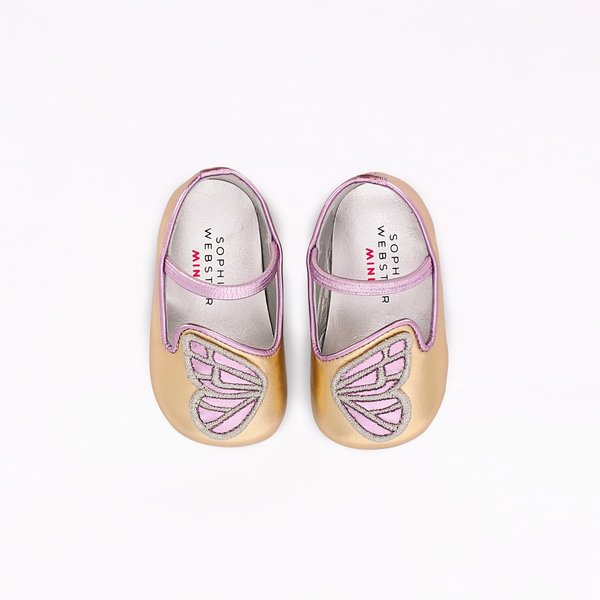 sophia webster Butterfly Embroidery Flat Baby