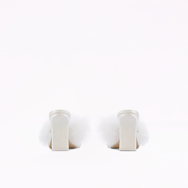 Sophia Webster Cher Mule Ivory Satin