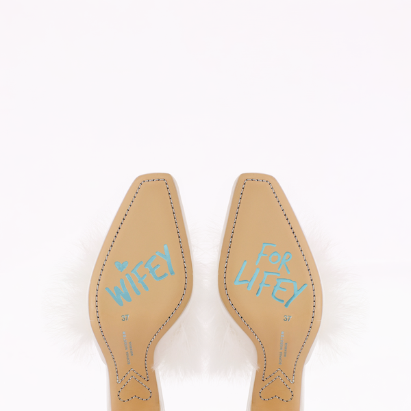 Sophia Webster Cher Mule Ivory Satin