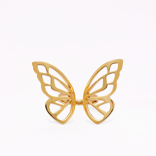 sophia webster Mariposa 18K Gold Open Ring Gold