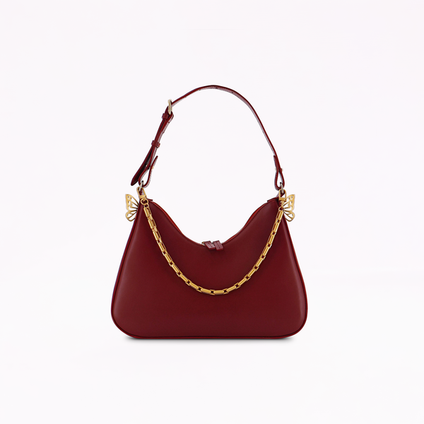 sophia webster Mariposa Hobo Bag Dark Cherry