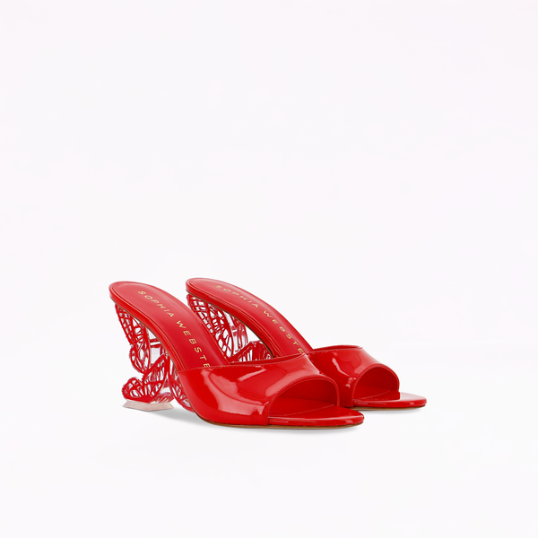 Sophia Webster Paloma Mid Mule Big Apple Red