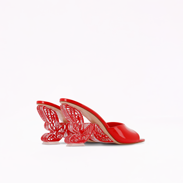 Sophia Webster Paloma Mid Mule Big Apple Red