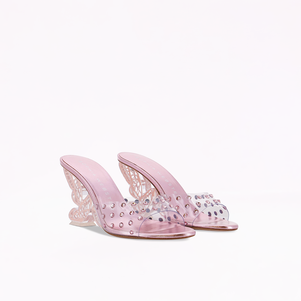 Sophia Webster Paloma Mid Mule Pink Diamond