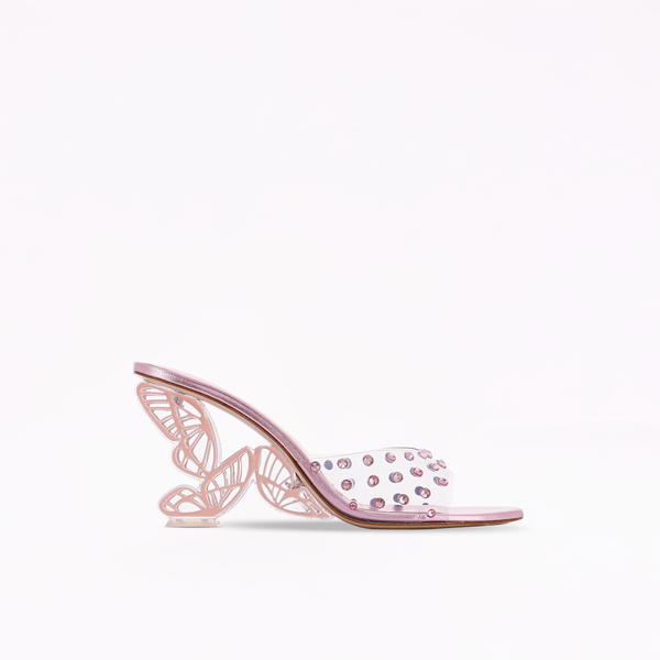 sophia webster Paloma Mid Mule Pink Diamond