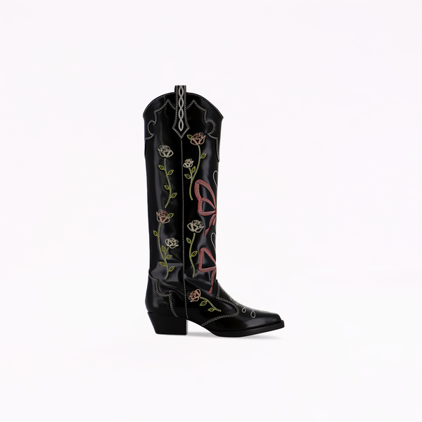 sophia webster Shelby Bow Knee Boot Black