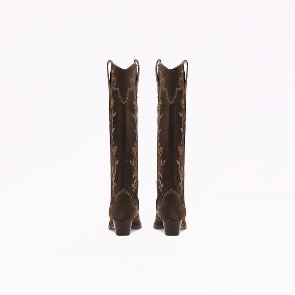 Sophia Webster Shelby Bow Knee Boot Chocolate
