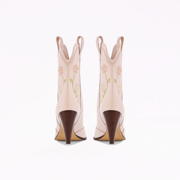 Sophia Webster Shelby Bow Mid Boot Heavenly Pink