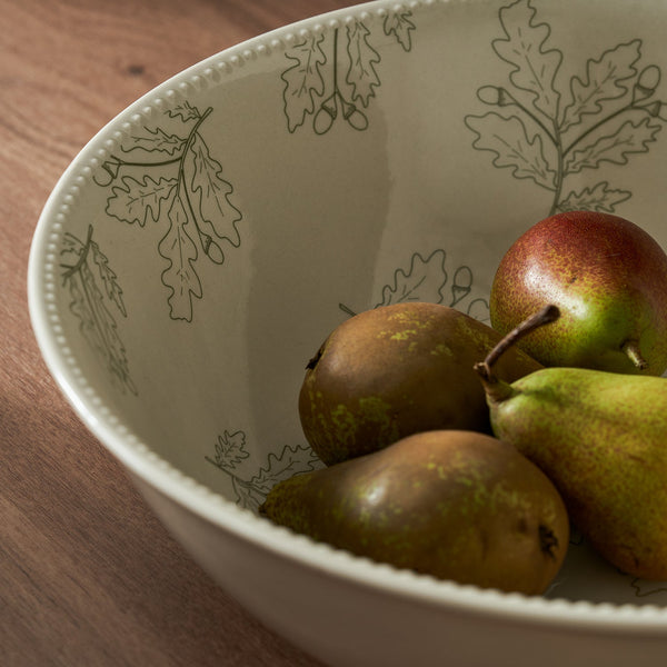Sophie Allport Acorn & Oak Leaves Stoneware Serving Bowl