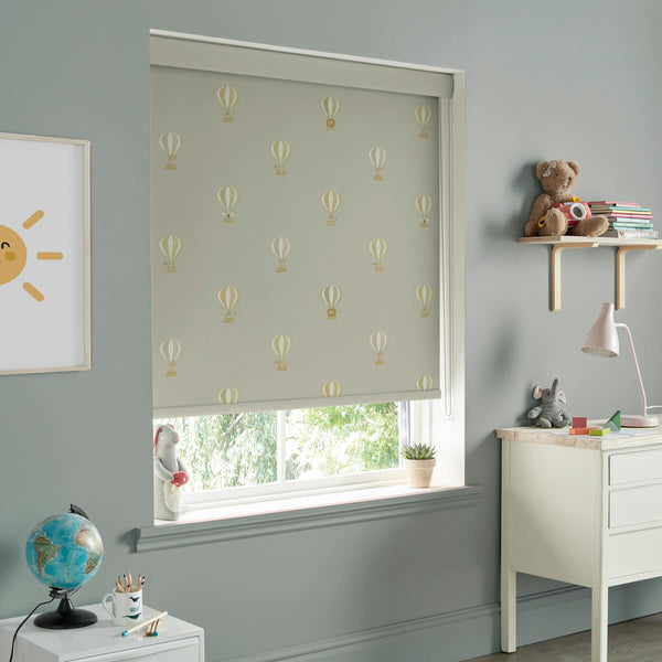 Sophie Allport Bears & Balloons Mint Grey Made To Measure Roller Blind