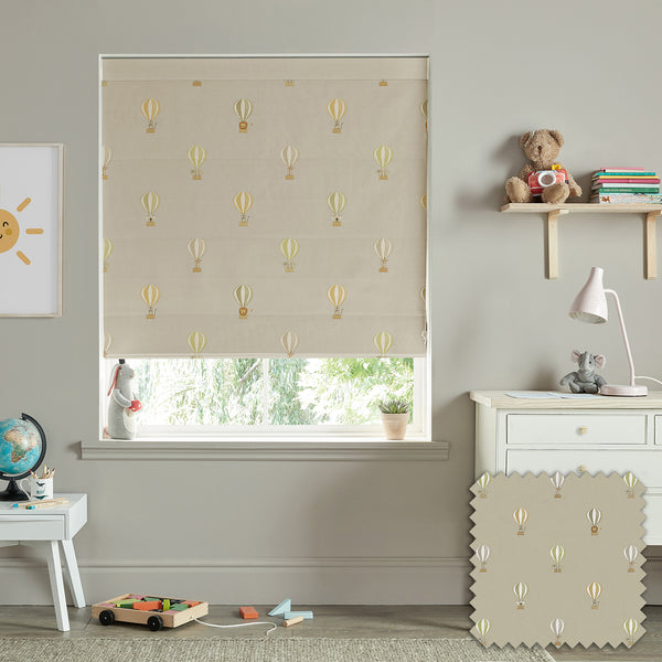 sophie allport Bears & Balloons Sand Made to Measure Roman Blind