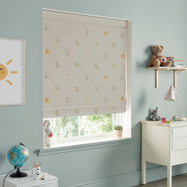 Sophie Allport Bears Linen Look Made To Measure Roman Blind