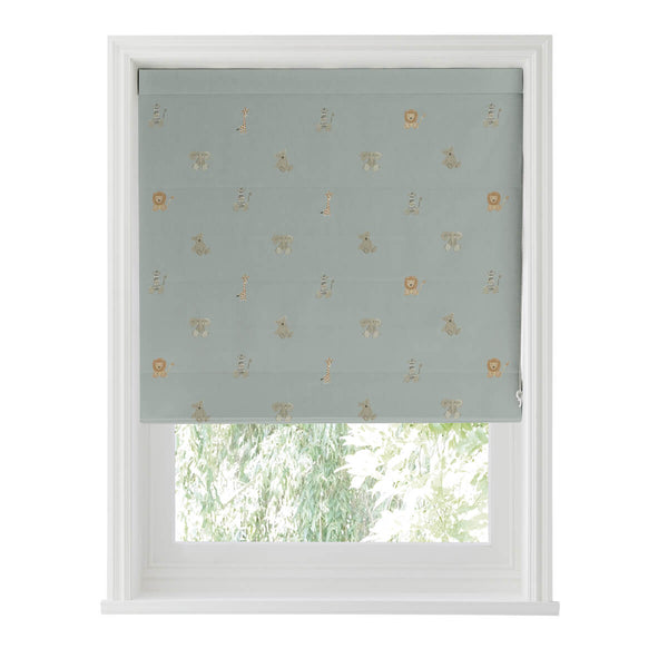 Sophie Allport Bears Sage Green Made To Measure Roman Blind