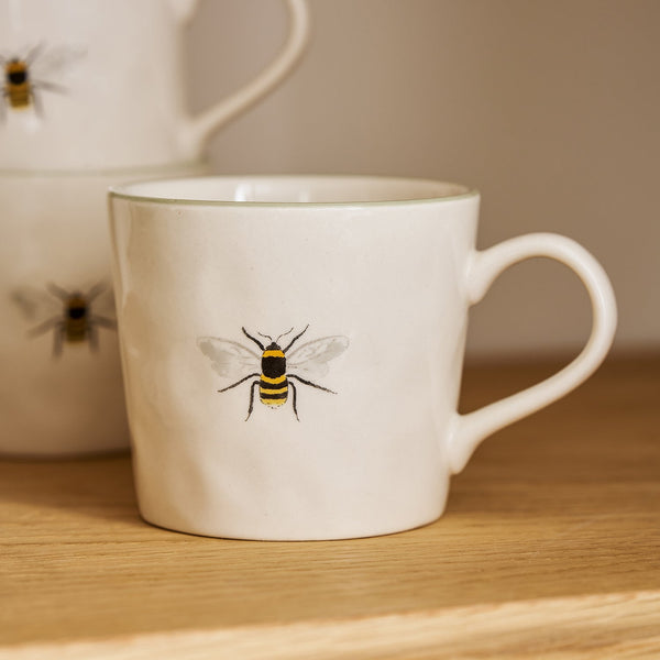 Sophie Allport Bees Dimpled Small Stoneware Coffee Mug