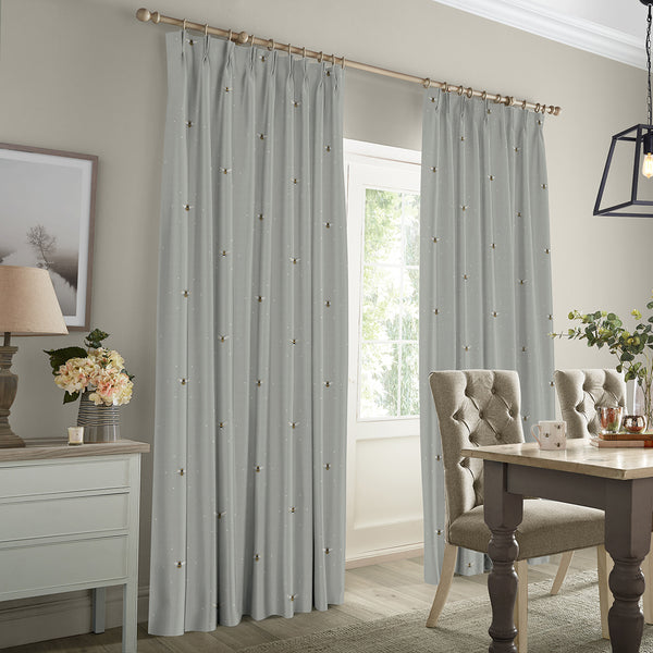 Sophie Allport Bees Pale Slate Made To Measure Curtains