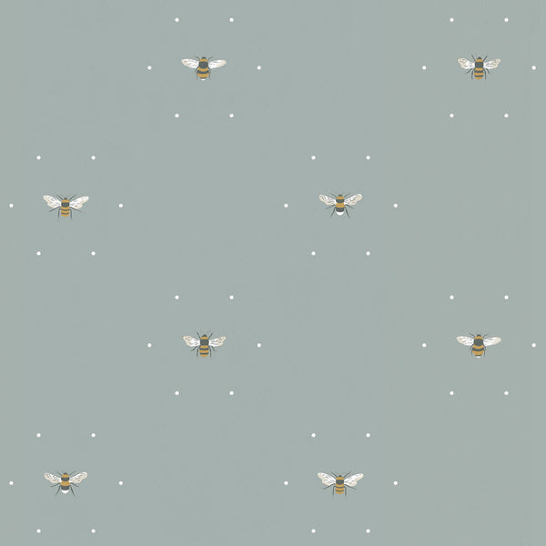 Sophie Allport Bees Sky Made To Measure Roman Blind