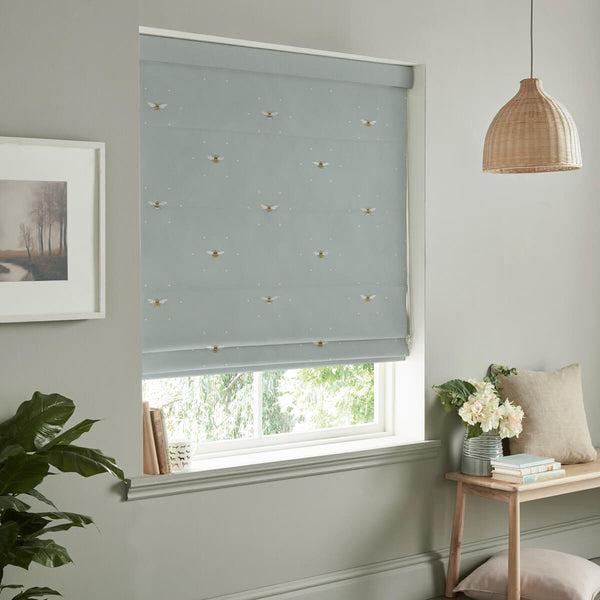 Sophie Allport Bees Sky Made To Measure Roman Blind
